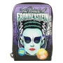 Loungefly universal monsters loungefly portefeuille bride of frankenstein neon mask - portefeuille