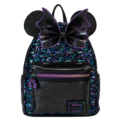 Loungefly Minnie Mouse Spiderweb Sequin - sac à dos - import septembre / octobre