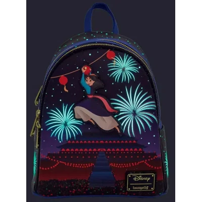 Loungefly Mulan fireworks GITD - sac à dos - import Octobre