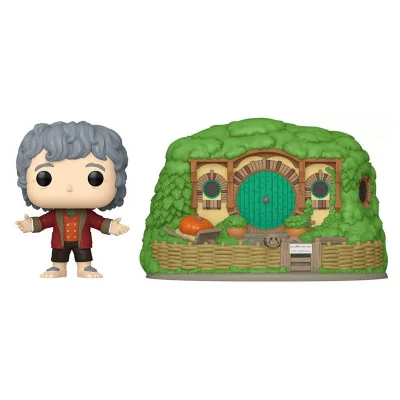 Funko - LOTR Le Seigneur Des Anneaux Pop Town Bilbo & Bag End -