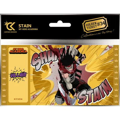 Cartoon Kingdom - My Hero Academia Golden Ticket V2 Stain x5 -www.lsj-collector.fr