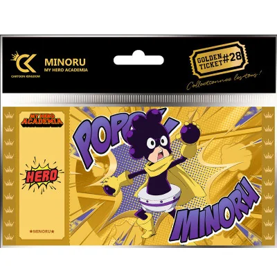 Cartoon Kingdom - My Hero Academia Golden Ticket V2 Minoru Mineta x5 -www.lsj-collector.fr