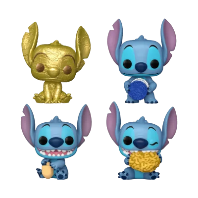 Funko - Disney Set de 4 Pocket Pop Stitch Holiday Stitch Box - arrivage septembre 2024 -