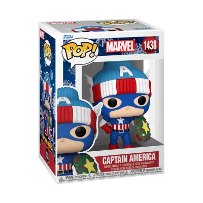 Funko - Marvel Pop Holiday 2024 Captain America - arrivage septembre 2024 -