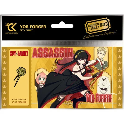 Cartoon Kingdom - Spy X Family Golden Ticket Yor Forger X5 - arrivage septembre 2024 -www.lsj-collector.fr