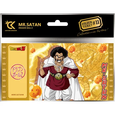 Cartoon Kingdom - DBZ Dragon Ball Golden Ticket Mr. Satan X5 - arrivage septembre 2024 -www.lsj-collector.fr