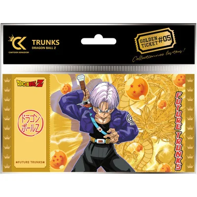 Cartoon Kingdom - DBZ Dragon Ball Golden Ticket Future Trunks X5 - arrivage septembre 2024 -www.lsj-collector.fr