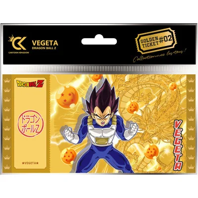 Cartoon Kingdom - DBZ Dragon Ball Golden Ticket Vegeta X5 - arrivage septembre 2024 -www.lsj-collector.fr