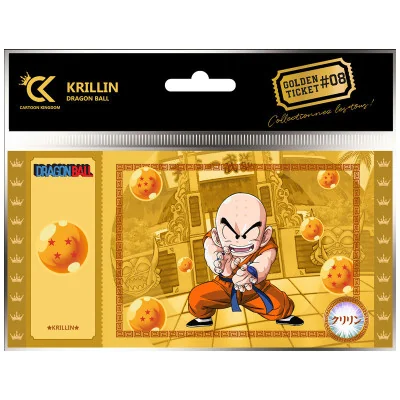 Cartoon Kingdom - DBZ Dragon Ball Golden Ticket Krillin Orange X5 - arrivage septembre 2024 -www.lsj-collector.fr