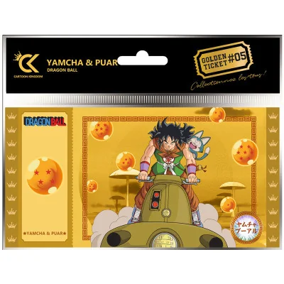 Cartoon Kingdom - DBZ Dragon Ball Golden Ticket Yamcha & Puar X5 - arrivage septembre 2024 -www.lsj-collector.fr