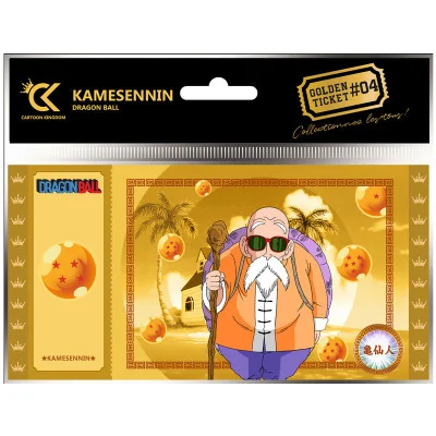 Cartoon Kingdom - DBZ Dragon Ball Golden Ticket Kamesennin X5 - arrivage septembre 2024 -www.lsj-collector.fr