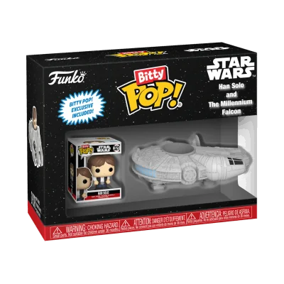 Funko - SW Star Wars Bitty Pop Ride Han Solo Millenium Falcon - arrivage septembre 2024 -www.lsj-collector.fr