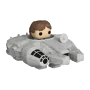 Funko - SW Star Wars Bitty Pop Ride Han Solo Millenium Falcon - arrivage septembre 2024 -www.lsj-collector.fr