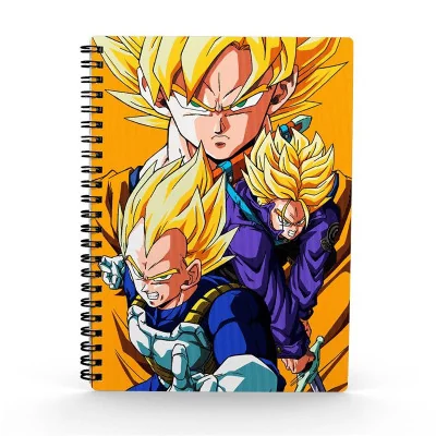 SD toys - DBZ Dragon Ball Cahier Spirale 3D 15X21Cm Saiyans - arrivage octobre 2024 -