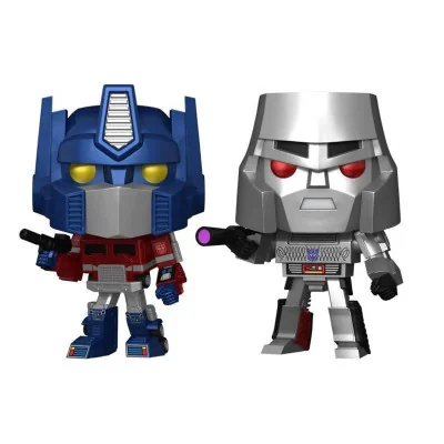 Funko - Transformers Retro Toys Pop 2-Pack Optimus - Megatron Metallic -