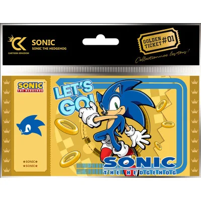 Cartoon Kingdom - Sonic Golden Ticket Sonic Europe X5 -www.lsj-collector.fr