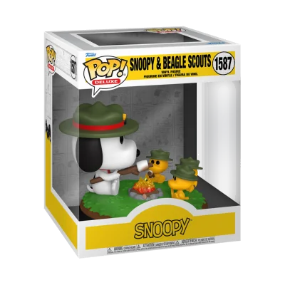 Funko - Snoopy Peanuts Pop Deluxe Snoopy & Beagle Scouts Camping - arrivage août 2024 -www.lsj-collector.fr