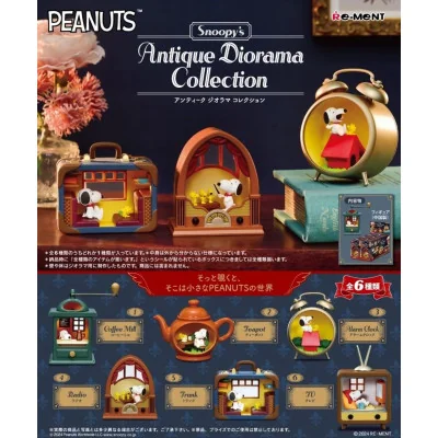 REMENT - Snoopy Antique Diorama Collection Boite De 6pcs - arrivage septembre 2024 -