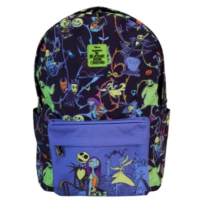 Loungefly - Disney Loungefly Sac A Dos Nightmare Before Christmas Neon Glow-In-Dark -