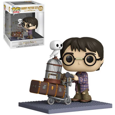 Funko - Harry Potter Pop Deluxe HP Anniversary Harry Pushing Trolley -www.lsj-collector.fr