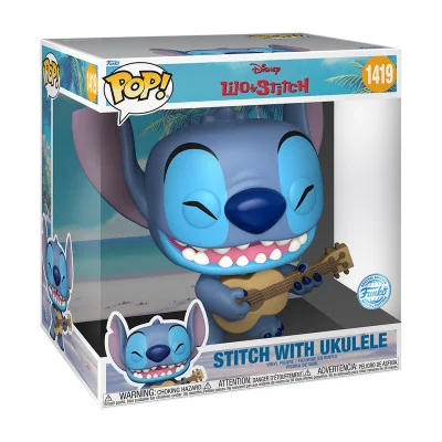 Funko - Disney Pop Jumbo Stitch Ukelele 25cm -