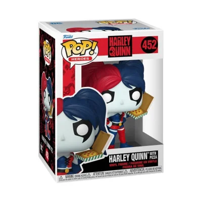 Funko - DC Pop Harley Quinn W/ Pizza -