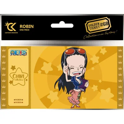 Cartoon Kingdom - One Piece Golden Ticket Chibi Robin x5 -www.lsj-collector.fr