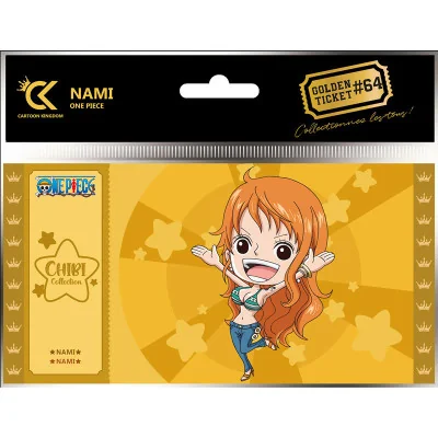 Cartoon Kingdom - One Piece Golden Ticket Chibi Nami x5 -