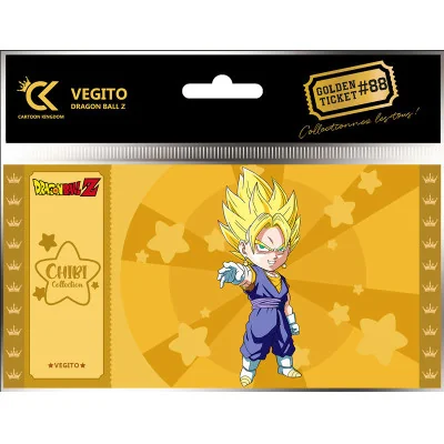 Cartoon Kingdom - DBZ Dragon Ball Z Golden Ticket Chibi Vegetto x5 -