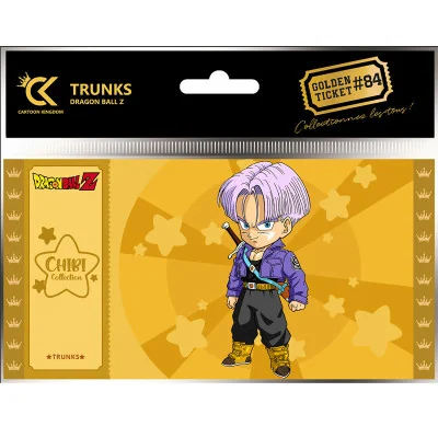 Cartoon Kingdom - DBZ Dragon Ball Z Golden Ticket Chibi Trunks x5 -www.lsj-collector.fr