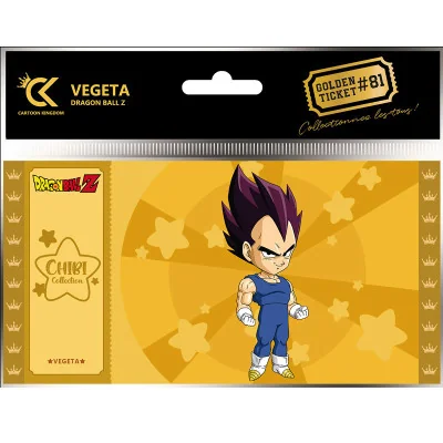 Cartoon Kingdom - DBZ Dragon Ball Z Golden Ticket Chibi Vegeta Armor x5 -