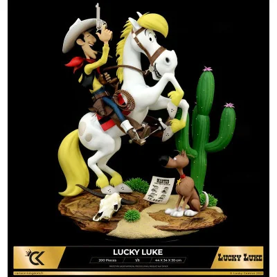 Cartoon Kingdom - Lucky Luke Statue Resine Limitee 200 Exemplaires - arrivage août 2024 -www.lsj-collector.fr