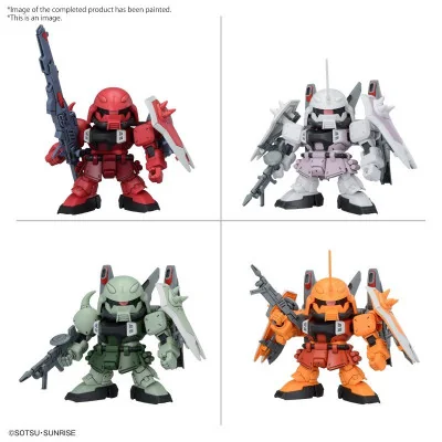 Bandai Hobby - Gundam Gunpla SD BB Senshi ZGMF Zaku Series Set 4pcs - arrivage janvier 2025 -www.lsj-collector.fr