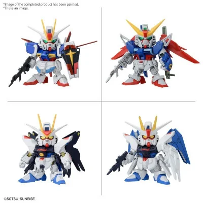 Bandai Hobby - Gundam Gunpla SD BB Senshi C.E. Battles Of Destiny Set 4pcs - arrivage décembre 2024 -