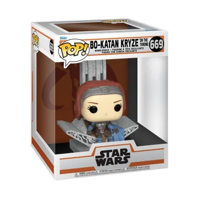 Funko - SW Star Wars Mandalorian Pop Deluxe S9 Bo Katan Throne -