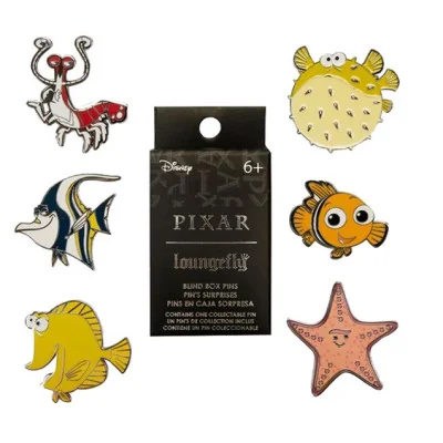 Loungefly - Disney Loungefly Mystery Box Pins Finding Nemo Fish Tank Asst 12pcs -