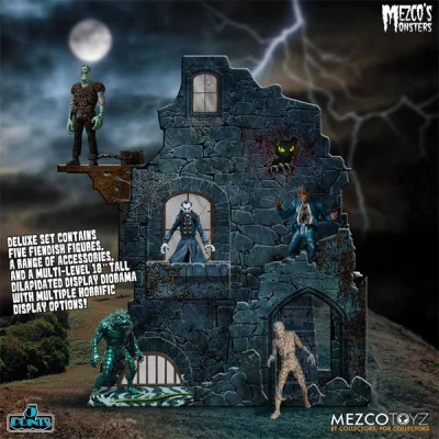 Mezco - Monsters 5 Points Tower Of Fear Asst 5 Figurines 9cm -