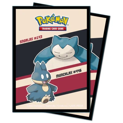 ULTRAPRO - Pokemon Ultrapro Snorlax & Munchlax Deck Protector Sleeves Paquet De 65Pcs -www.lsj-collector.fr