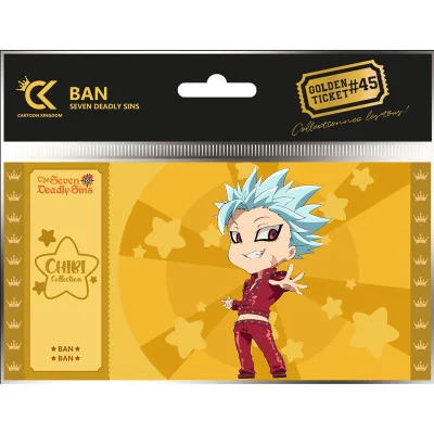 Cartoon Kingdom - Seven Deadly Sins Golden Ticket Chibi Ban X10 -www.lsj-collector.fr