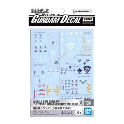 Bandai Hobby - Gundam Gunpla Decal HG 1/144 134 Witch From Mercury Multiuse II -www.lsj-collector.fr