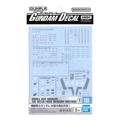 Bandai Hobby - Gundam Gunpla Decal HG 1/144 133 Witch From Mercury Multiuse I -www.lsj-collector.fr