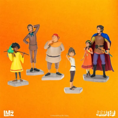 LMZ - Les Mysterieuses Cites D'Or LMZ Animated Pack 6 Statues Esteban Tao Zia Mendosa Sancho Pedro - arrivage septembre 2024 -