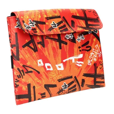 UCHIWA - Etui De Protection Manga - Liseuse Kanjis Orange 24X22X3cm -