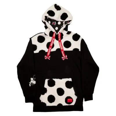 Loungefly - Disney Loungefly Hoodie Minnie Rocks The Dots Sherpa 3XL -