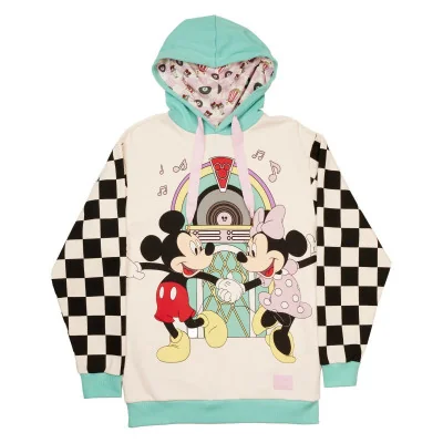 Loungefly - Disney Loungefly Hoodie Mickey And Minnie Date Night Diner 3XL -