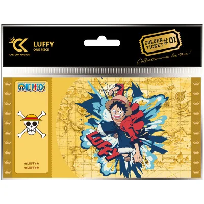 Cartoon Kingdom - One Piece Golden Ticket Monkey D Luffy X10 -www.lsj-collector.fr