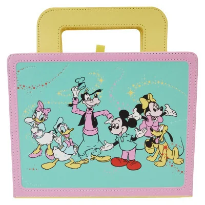 Loungefly - Disney Loungefly Cahier Stationary Lunchbox Journal 100Th Anniv Mickey And Friends -www.lsj-collector.fr