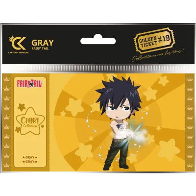 Cartoon Kingdom - Fairy Tail Golden Ticket Chibi Gray X10 -www.lsj-collector.fr