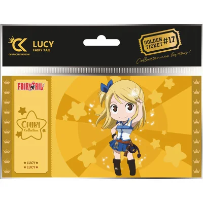 Cartoon Kingdom - Fairy Tail Golden Ticket Chibi Lucy X10 -www.lsj-collector.fr