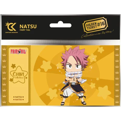 Cartoon Kingdom - Fairy Tail Golden Ticket Chibi Natsu X10 -www.lsj-collector.fr